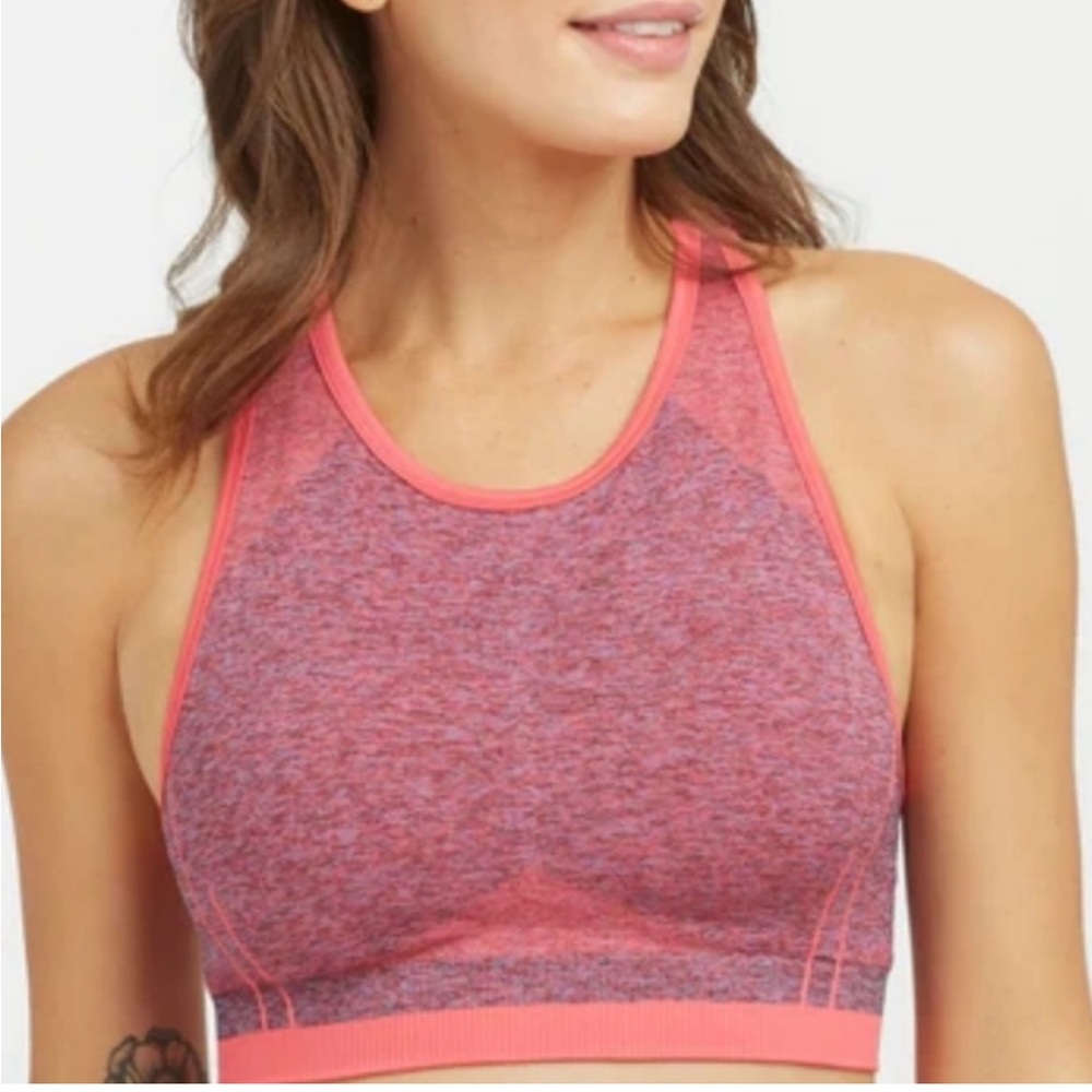 NWT‎ SPANX • Seamless Sculpt Bra in Coral Punch